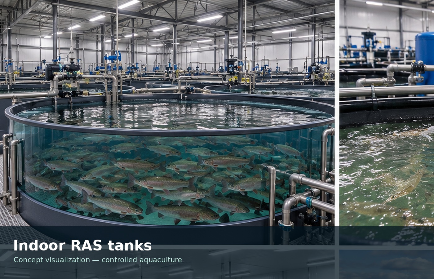 Indoor RAS aquaculture