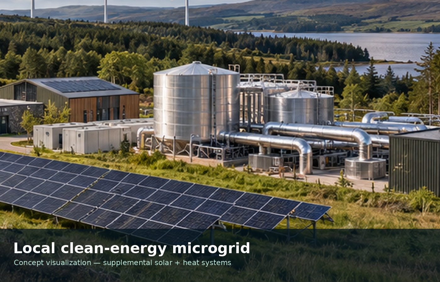 Local clean-energy microgrid